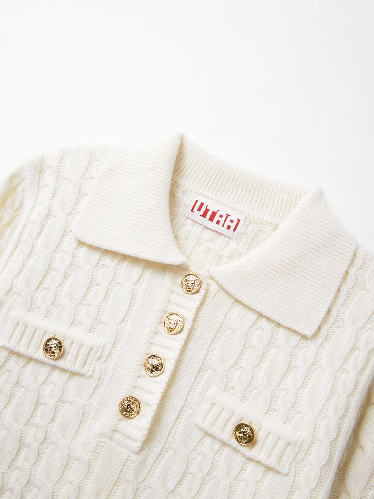 UTAA Ducat Wool Knit Pullover : Women's Ivory