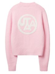 UTAA Gold Crown Panther Knit Cardigan : Women's Light Pink