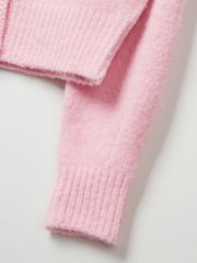 UTAA Gold Crown Panther Knit Cardigan : Women's Light Pink