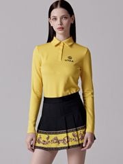 UTAA Neon Golden Baroque Flare Skirt : Yellow