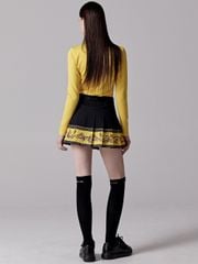 UTAA Neon Golden Baroque Flare Skirt : Yellow
