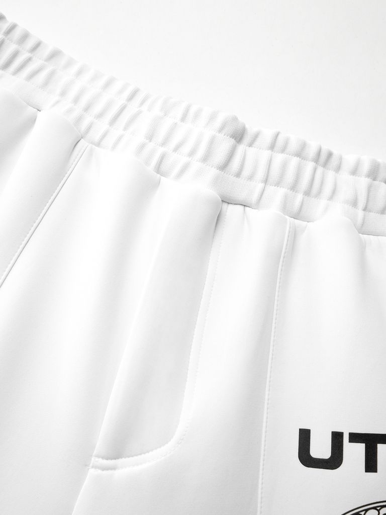 UTAA Ring Crown Panther Big Pocket Jogger Pants : Men's White