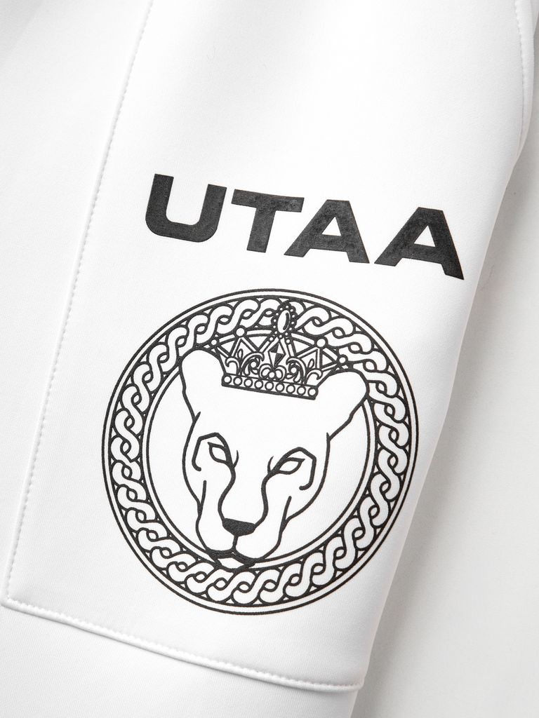 UTAA Ring Crown Panther Big Pocket Jogger Pants : Men's White