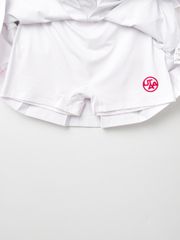 UTAA Dual Tape Mix Flare Skirt : White