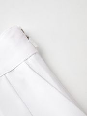 UTAA Dual Tape Mix Flare Skirt : White