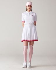UTAA Amber Double Stripe PK Knit : Women's White