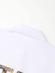 UTAA APEX Chain Baroque Frontier Tie PK T-shirt : Women's Blue