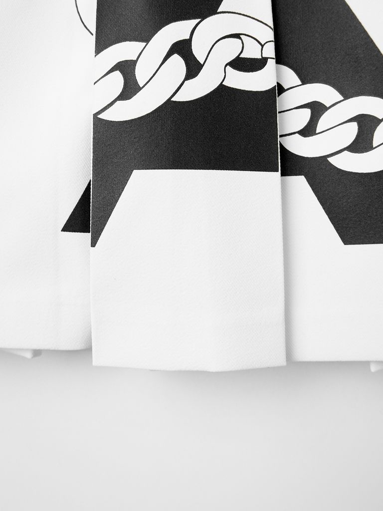 UTAA Helix String Pleats Skirt : White