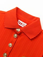 UTAA Ducat Gild Ring Panther PK Sleeveless : Women's Orange
