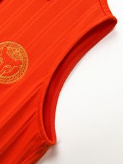 UTAA Ducat Gild Ring Panther PK Sleeveless : Women's Orange