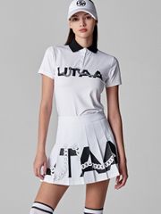 UTAA Helix String Pleats Skirt : White