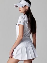 UTAA Helix String Pleats Skirt : White