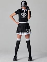 UTAA Panther Chain Pleats Skirt : Black