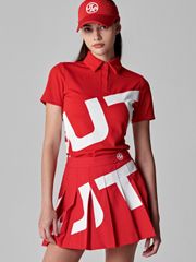 UTAA Mont Bulk Logo Pleats Skirt : Red