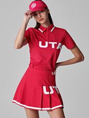 UTAA DayBreak Line Flare Skirt : Dark Pink