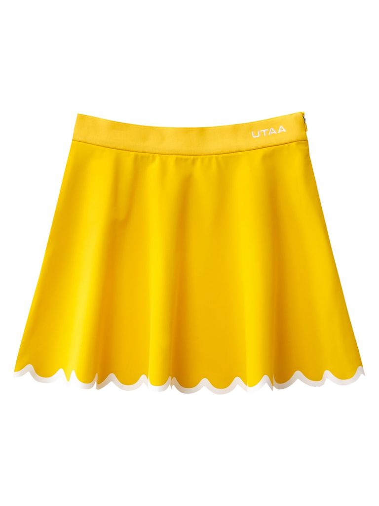 UTAA Tilde Wave Flare Skirt : Yellow