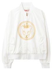 UTAA Gilt Ring Crown Panther Windbreaker Jumper : Women's White