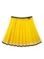 UTAA Amber Double Stripe Knit Flare Skirt : Yellow
