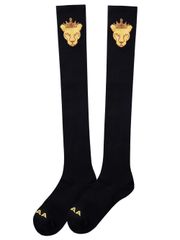 UTAA Crown Panther Basic Knee Socks : Women's Black