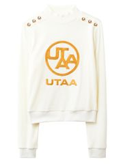 UTAA Gold Emblem Turtleneck Sleeve : Women's White