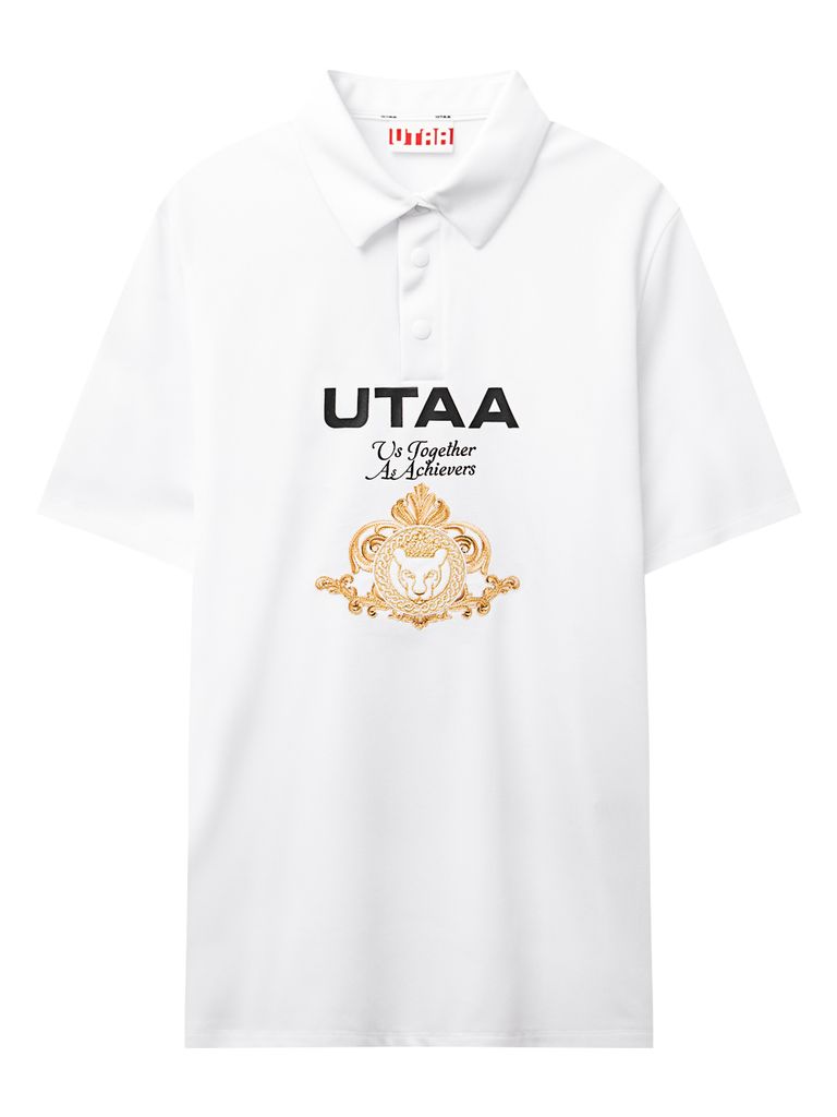 UTAA Golden Crown Ring Panther State PK T-shirt : Men's White