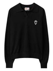 UTAA Panther Openneck Knit Pullover : Men's Black