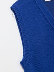 UTAA Ducat Pocket Knit Vest : Women's Blue