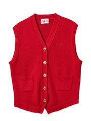 UTAA Ducat Pocket Knit Vest : Women's Red