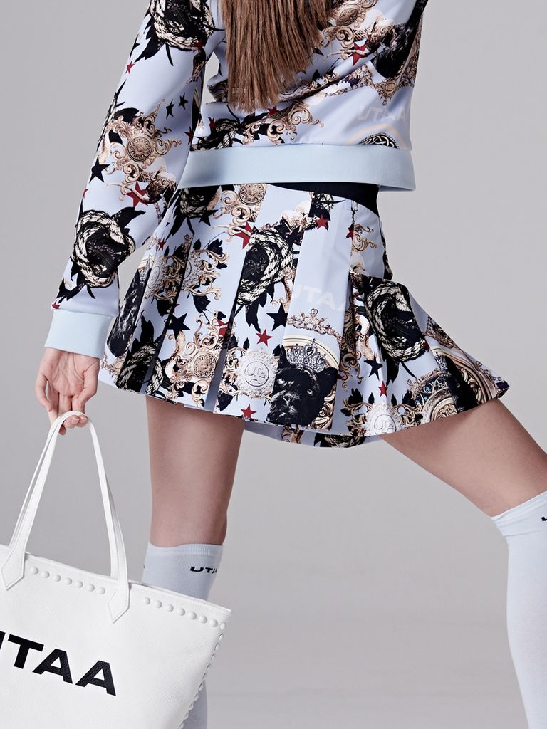 UTAA LIGHTMARE FLARE SKIRT: sky blue