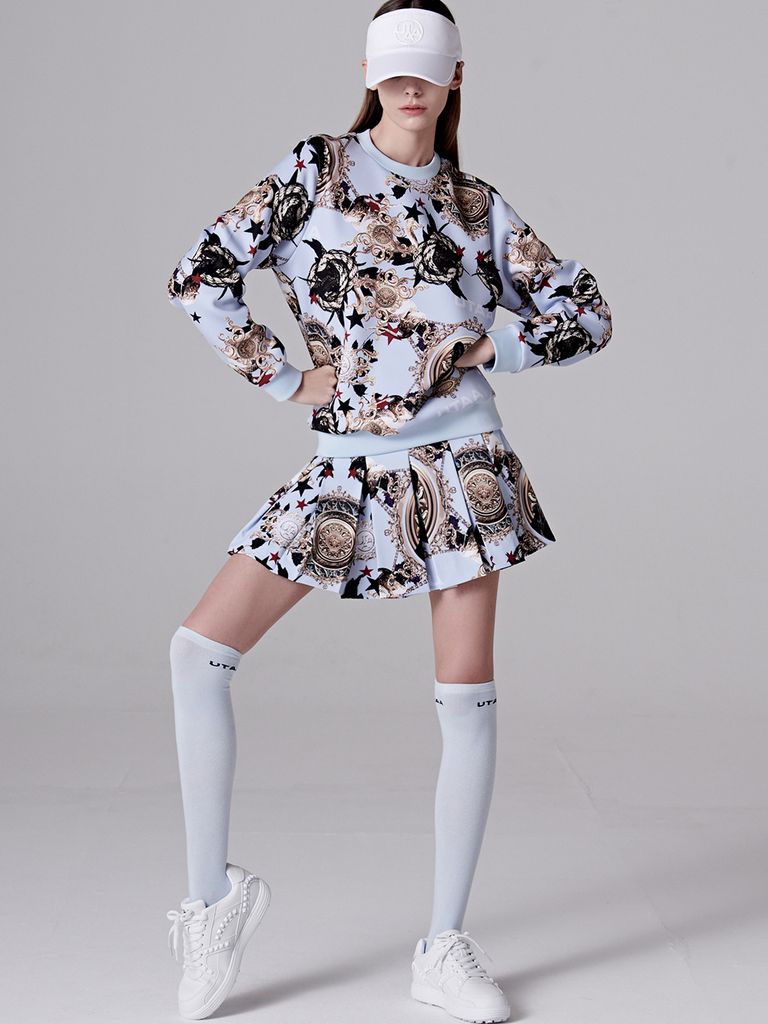 UTAA LIGHTMARE FLARE SKIRT: sky blue