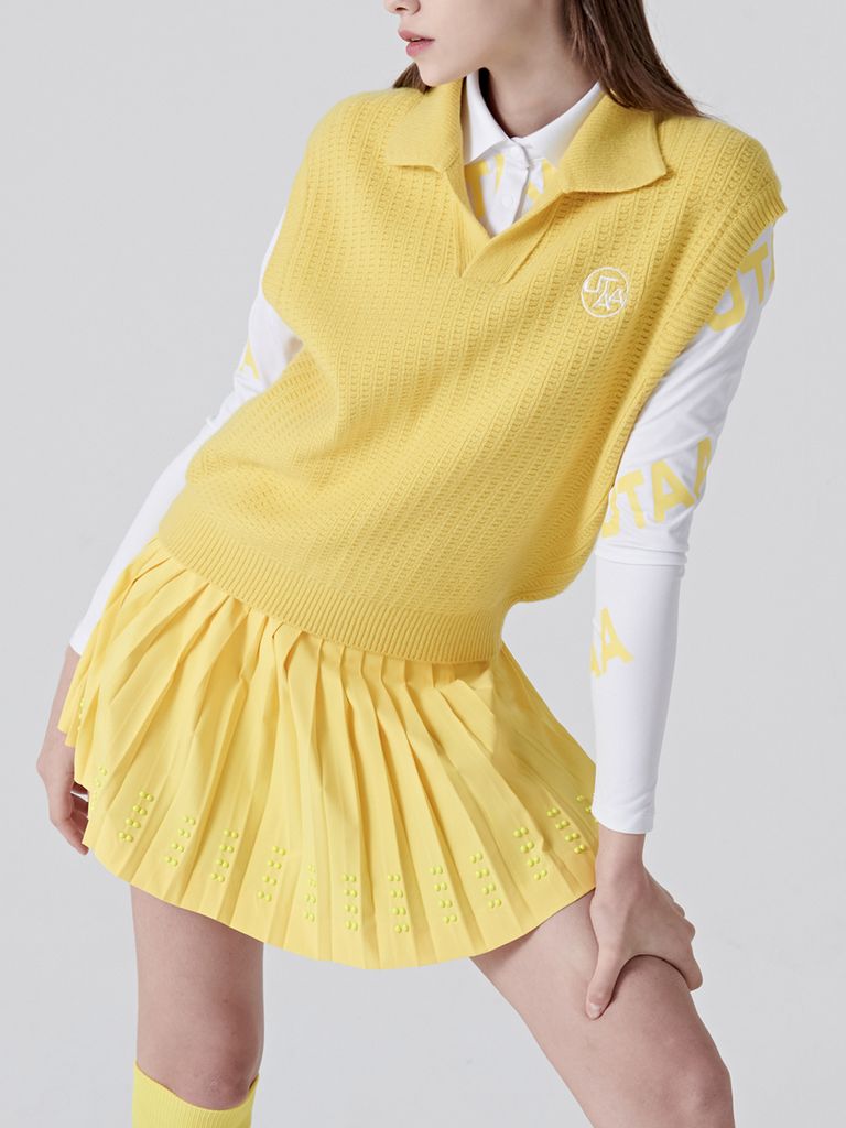 UTAA Gild PK Knit Vest : Yellow