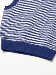 UTAA Rabbit Tooth Knit Vest : Sky Blue
