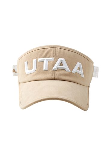 UTAA Figure Logo Sun Visor : Women's Beige