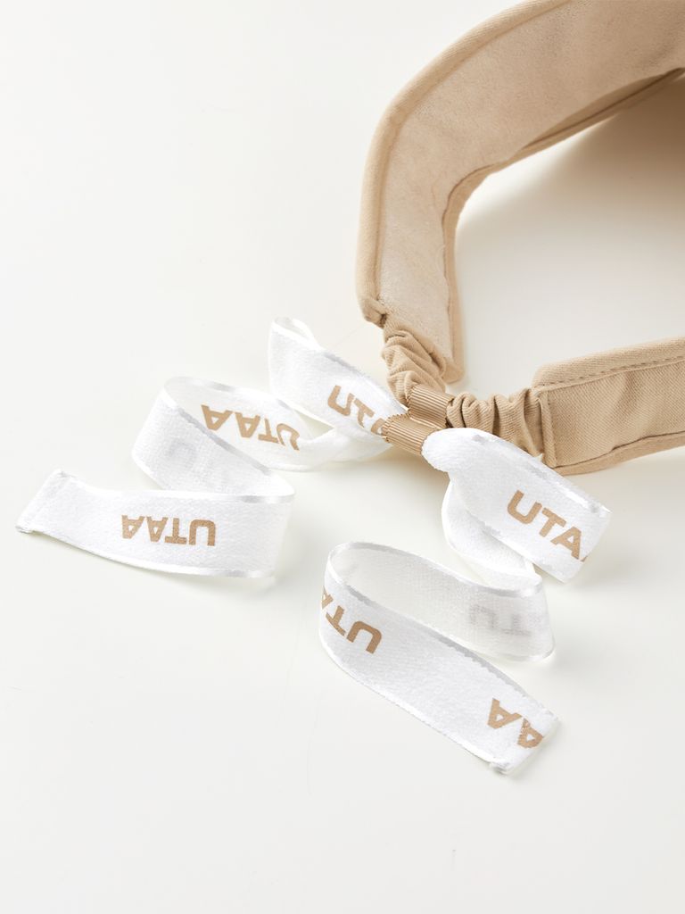 UTAA Figure Logo Sun Visor : Women's Beige