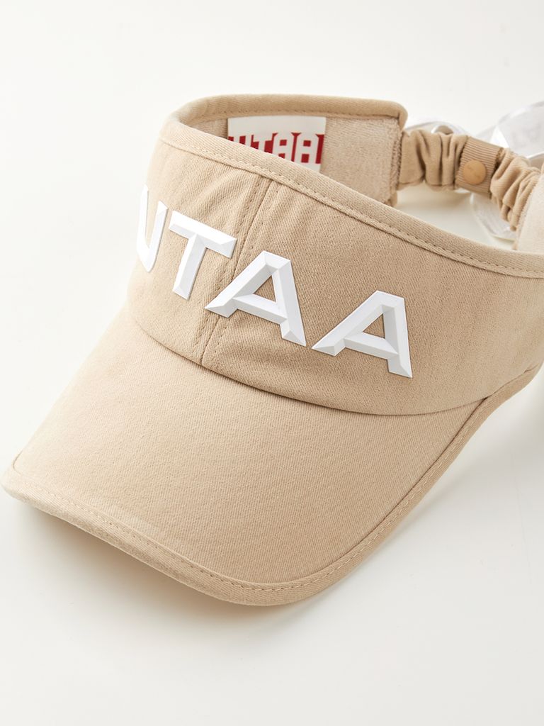 UTAA Figure Logo Sun Visor : Women's Beige