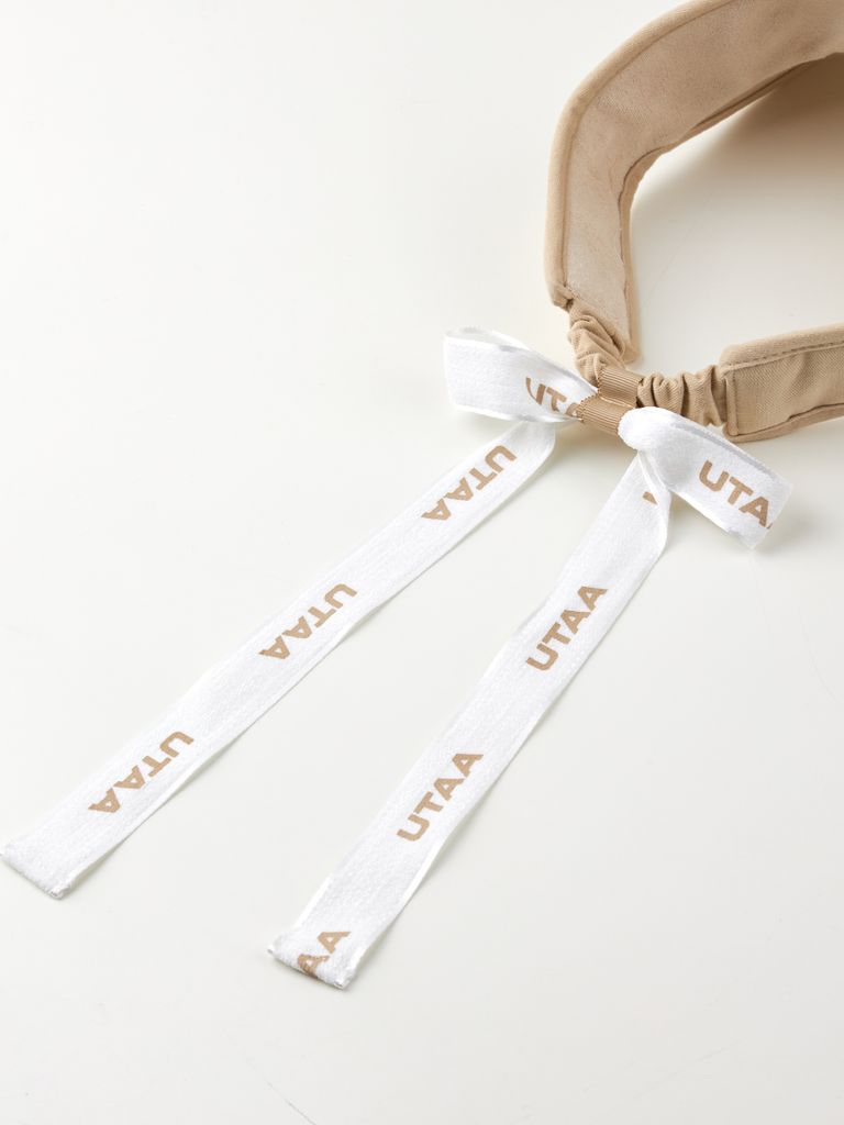 UTAA Figure Logo Sun Visor : Women's Beige