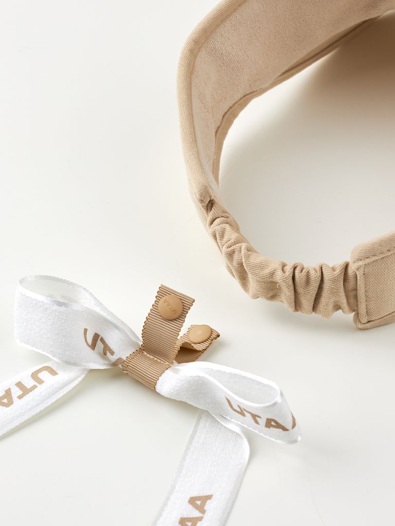 UTAA Figure Logo Sun Visor : Women's Beige