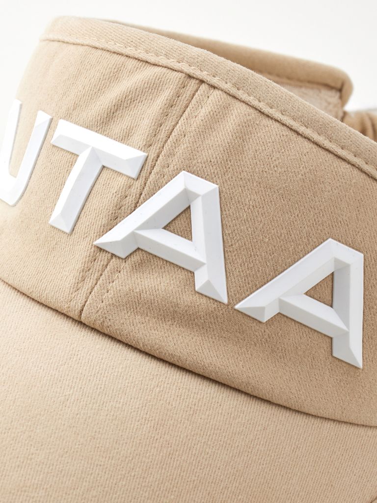 UTAA Figure Logo Sun Visor : Women's Beige