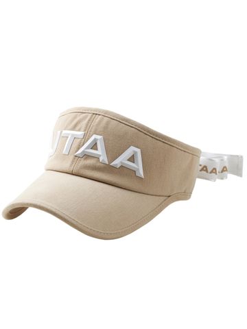 UTAA Figure Logo Sun Visor : Women's Beige