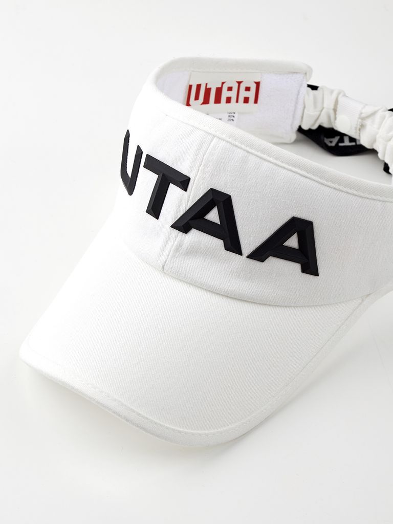 UTAA Figure Logo Sun Visor : Women's White