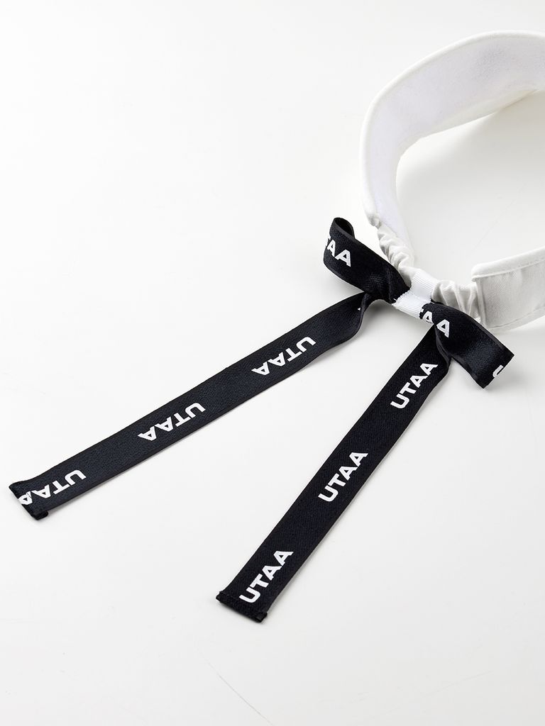 UTAA Figure Logo Sun Visor : Women's White