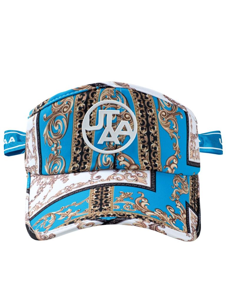 UTAA Neon Baroque Ribbon Sun Visor : Blue