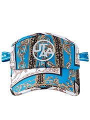 UTAA Neon Baroque Ribbon Sun Visor : Blue