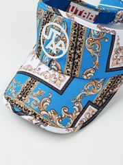 UTAA Neon Baroque Ribbon Sun Visor : Blue