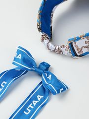 UTAA Neon Baroque Ribbon Sun Visor : Blue