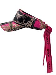 UTAA Neon Baroque Ribbon Sun Visor : Pink