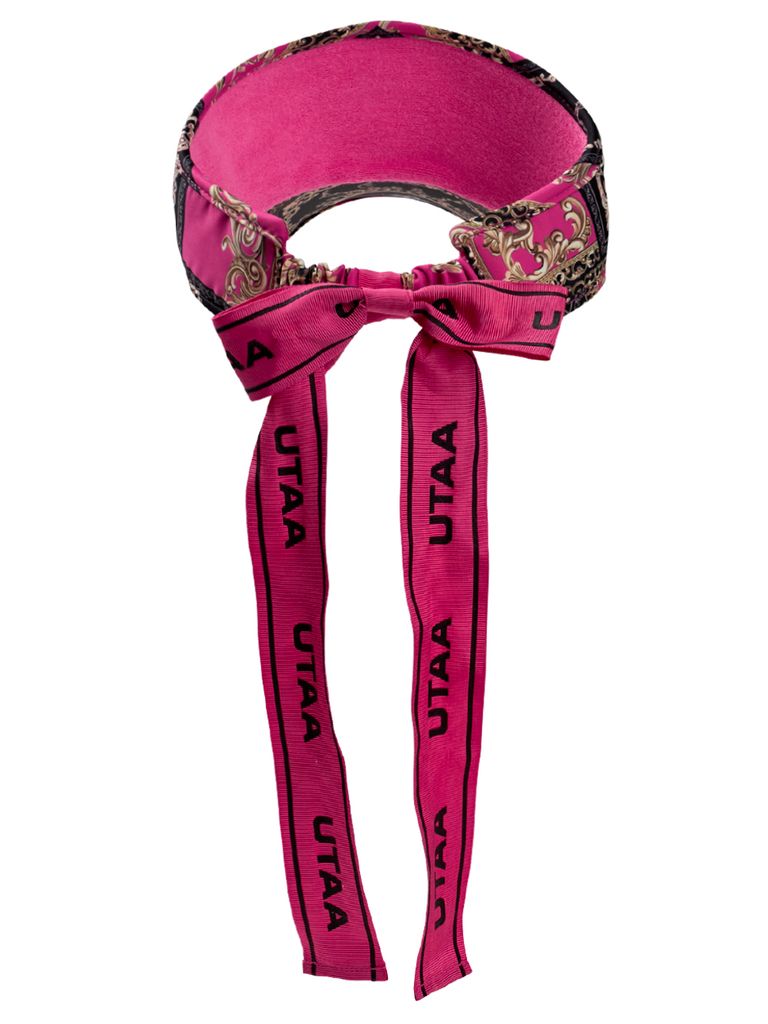 UTAA Neon Baroque Ribbon Sun Visor : Pink
