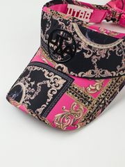 UTAA Neon Baroque Ribbon Sun Visor : Pink