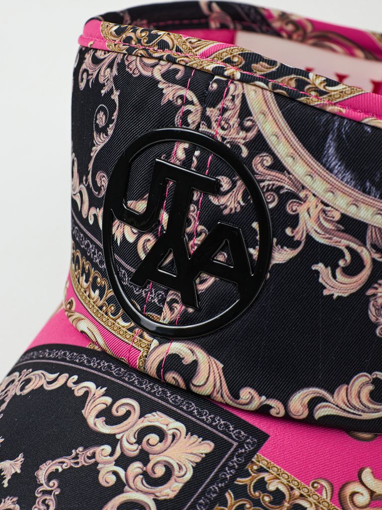 UTAA Neon Baroque Ribbon Sun Visor : Pink