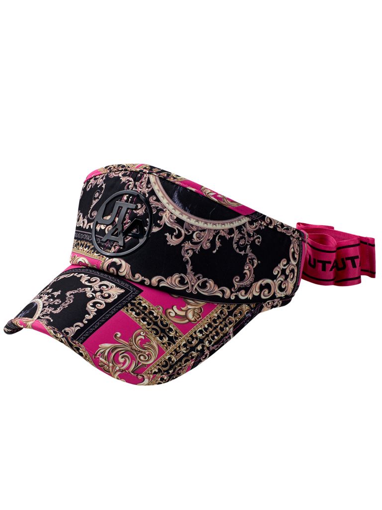 UTAA Neon Baroque Ribbon Sun Visor : Pink